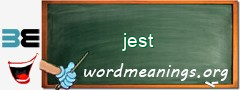 WordMeaning blackboard for jest